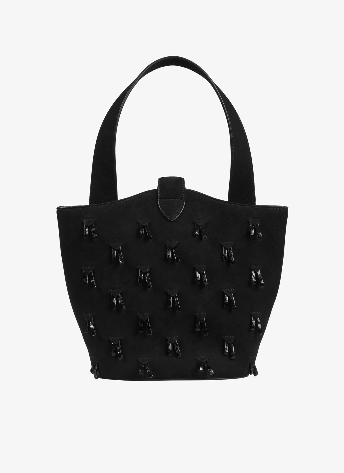 SLEEVELESS REEDITION SUEDE+ELAPHE BLACK ALAÏA BLACK  SLEEVELESS REEDITION SUEDE+ELAPHE BLACK